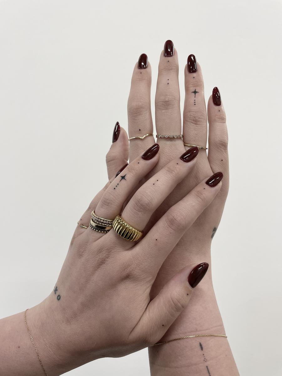 Fine line tattoo work